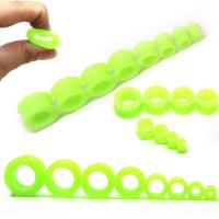 Silicon Double Flared Tunnel in Light Green