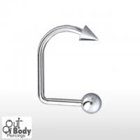 Lippy Loop 1.6mm W/ Ball & Cone 316L Surgical Steel
