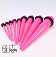 Taper in Pink Acrylic With O Rings In Single Or 9PC Kit