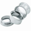 316L Steel Double Flare Plain Threaded Tunnel