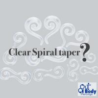 Acrylic Spiral Transparent Question Mark Taper