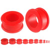Silicon Double Flared Tunnel In Red