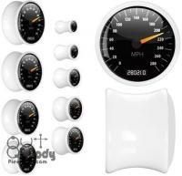 Acrylic White Speedometer Saddle Plug