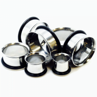 316L Steel Single Flare Tunnel With O-Ring