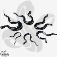 Acrylic Hissy Serpent Taper In Black