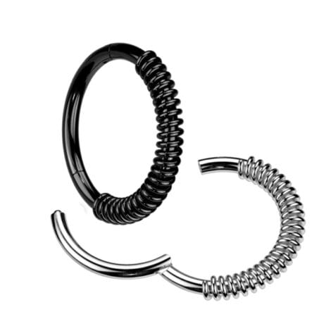 Hinged Segment Ring Lined with Half Coil