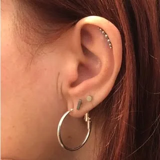 Ear Cartilage Lip Labret with Threadless Push Pin Round, Cone, Ball Tops - Image 4
