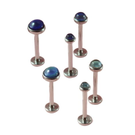 Colour Change Mood Stone Top Ear Cartilage Labret or Barbell - Image 7