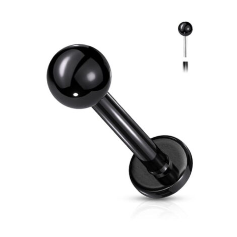 Ball Top Threadless Push in Pin, Labret Cartilage Stud PVD Colours - Image 5