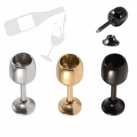Wine Glass Labret Cartilage Helix Stud