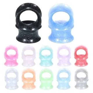 Silicone Skins, Double Flare Tunnels Pairs in Shimmer Colours