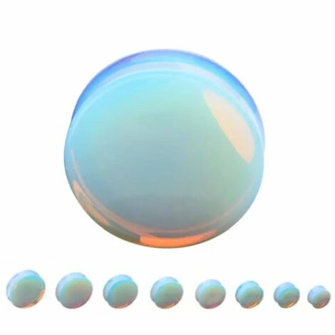 Opalite Iridescent Saddle Fit Plug Pairs