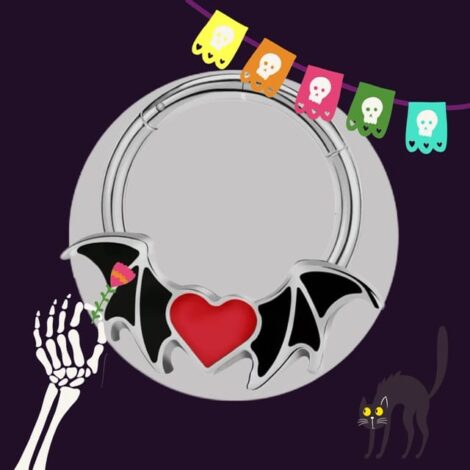 Hinged Segment Rings with Halloween Creepy Cutie Charms - Image 4