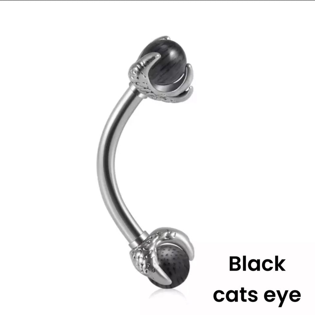 Dragon’s Talon Stone Eyebrow Daith Curved Barbell