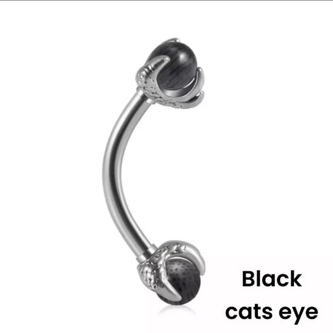 Dragon’s Talon Stone Eyebrow Daith Curved Barbell - Image 8