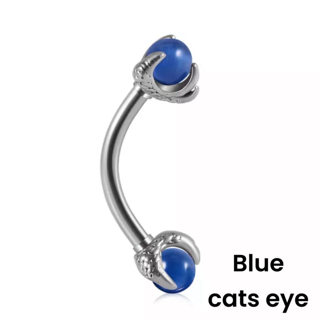 Dragon’s Talon Stone Eyebrow Daith Curved Barbell