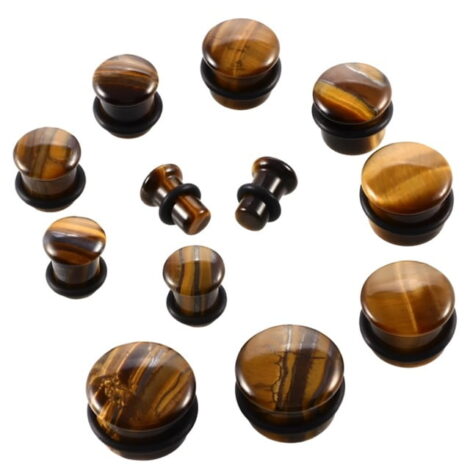 Organic Stone Single Flare Plug Pairs with O Rings - Image 3