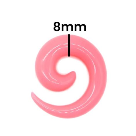 Acrylic Spiral Taper Plug Pairs Transparent/ Solid Colours - Image 2