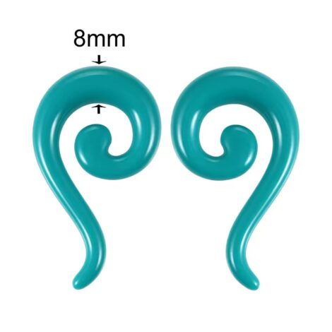 Acrylic Spiral Long Tail Hanger Taper Pairs - Image 2