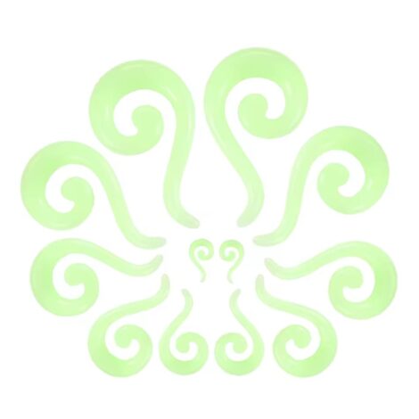 Acrylic Spiral Long Tail Hanger Taper Pairs - Image 4