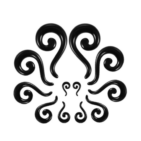 Acrylic Spiral Long Tail Hanger Taper Pairs - Image 3