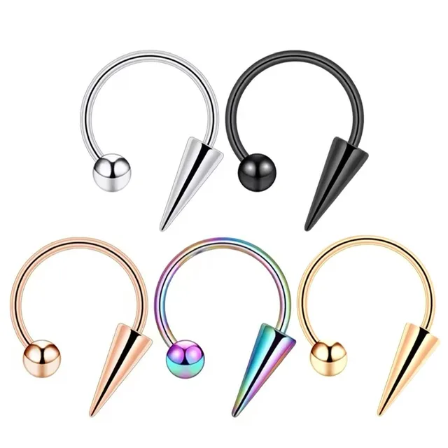 Horseshoe with Spike and Ball Ends, Cartilage, Septum, Lip Ring