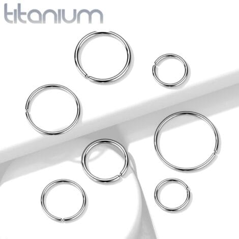 ASTM Implant Grade Titanium Seamless Bendable Hoop Ring