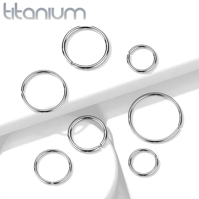 ASTM Implant Grade Titanium Seamless Bendable Hoop Ring