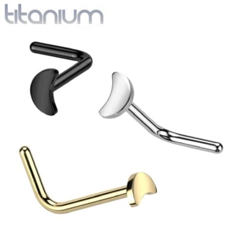 ASTM F-136 Implant Titanium Moon Top Nose L-Bend