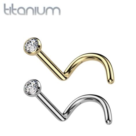 ASTM F-136 Implant Grade Titanium Press Fit CZ Nose Screw