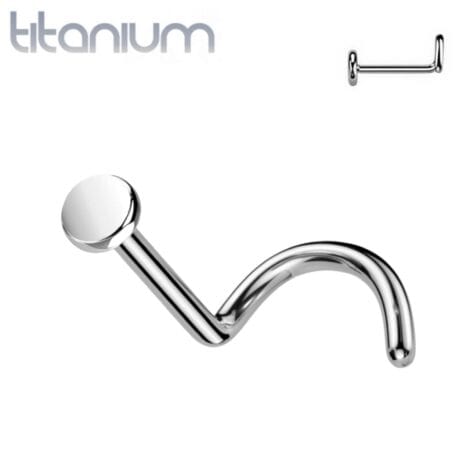 ASTM F-136 Implant Titanium Flat Top Nose Screw