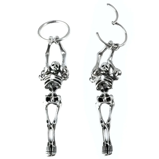 Just Hanging Around Halloween Skelley on Hinged Segment Ring