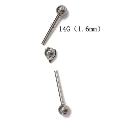 ASTM F136 Titanium Adapter Ball Multi Directional Industrial Barbell - Image 3