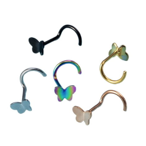 Flutter Butterfly Nose Screw in Anodised Colours - Image 2