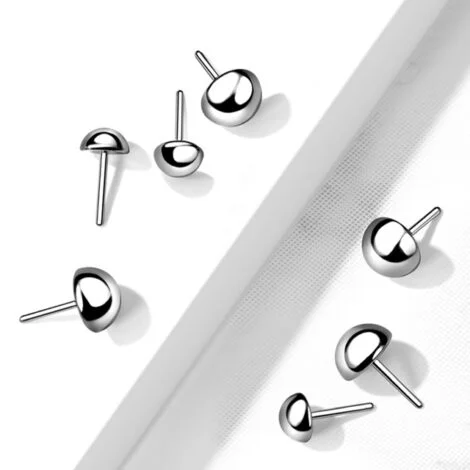 Implant Titanium Threadless Push In Pin Half Ball Dome Tops - Image 3