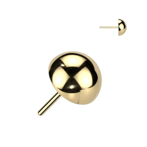 Implant Titanium Threadless Push In Pin Half Ball Dome Tops - Image 2