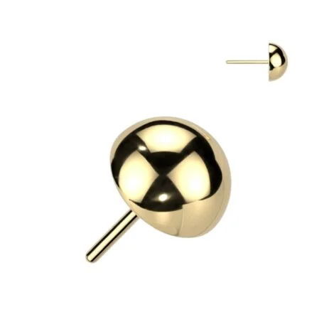 Implant Titanium Threadless Push In Pin Half Ball Dome Tops - Image 2