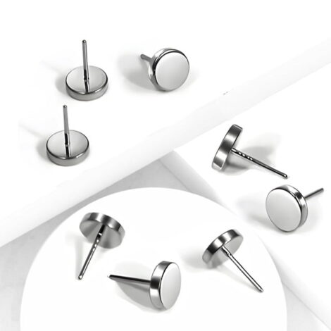 Implant Titanium Threadless Push In Pin Flat Round Tops - Image 4