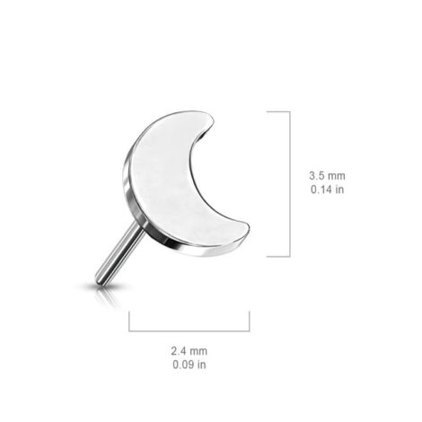 Implant Titanium Threadless Push in Pin Moon Top - Image 7