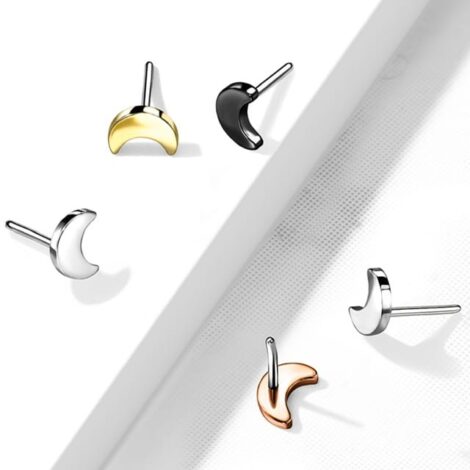Implant Titanium Threadless Push in Pin Moon Top - Image 2
