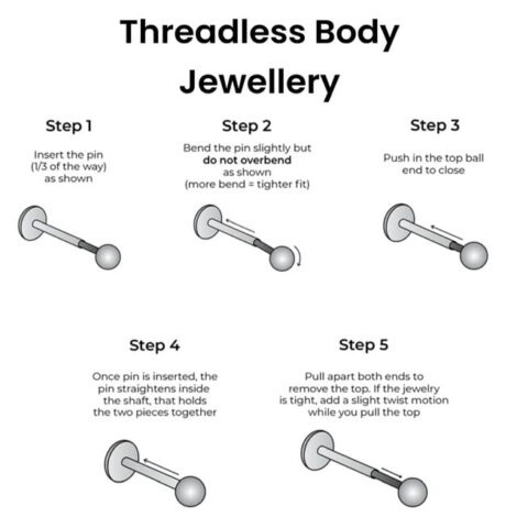 Implant Titanium Threadless Push In Pin Half Ball Dome Tops - Image 6