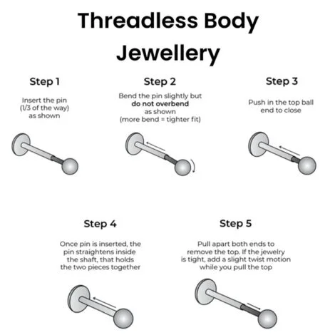 Implant Titanium Threadless Push In Pin Half Ball Dome Tops - Image 6