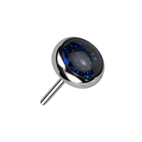 Implant Grade Titanium Threadless Push In Bezel Set Stone Top - Image 7