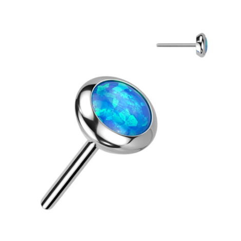 Implant Grade Titanium Threadless Push In Bezal Set Flat Opal or CZ - Image 5