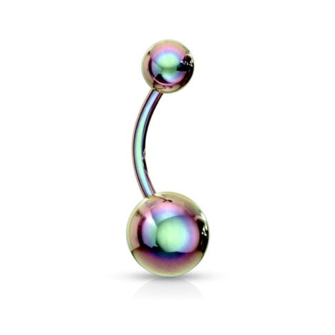 316L Surgical Steel Basic Navel Ring with IP Colours - Image 6