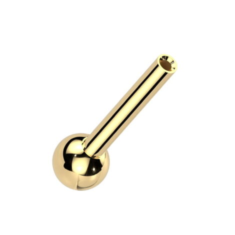 Implant Grade Titanium Threadless Push In Barbell with One Fixed Ball - Image 6