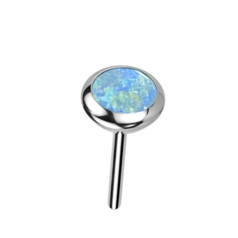 316L Surgical Steel Threadless Opal Push-In Pin Top - Image 13