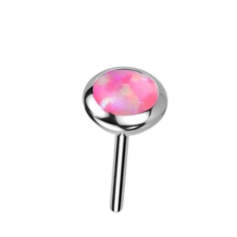 316L Surgical Steel Threadless Opal Push-In Pin Top - Image 9