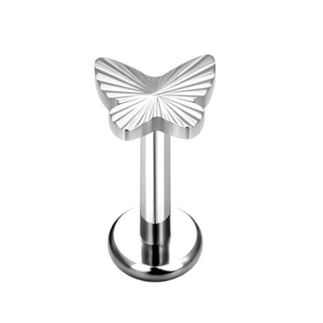 ASTM Titanium Flat Back Studs with Laser Cut Tops Internally Threaded - Image 4