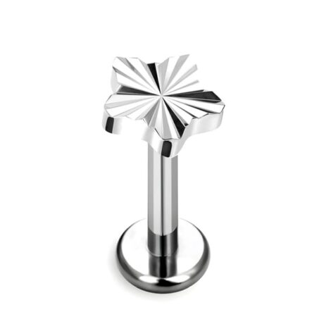ASTM Titanium Flat Back Studs with Laser Cut Tops Internally Threaded - Image 6